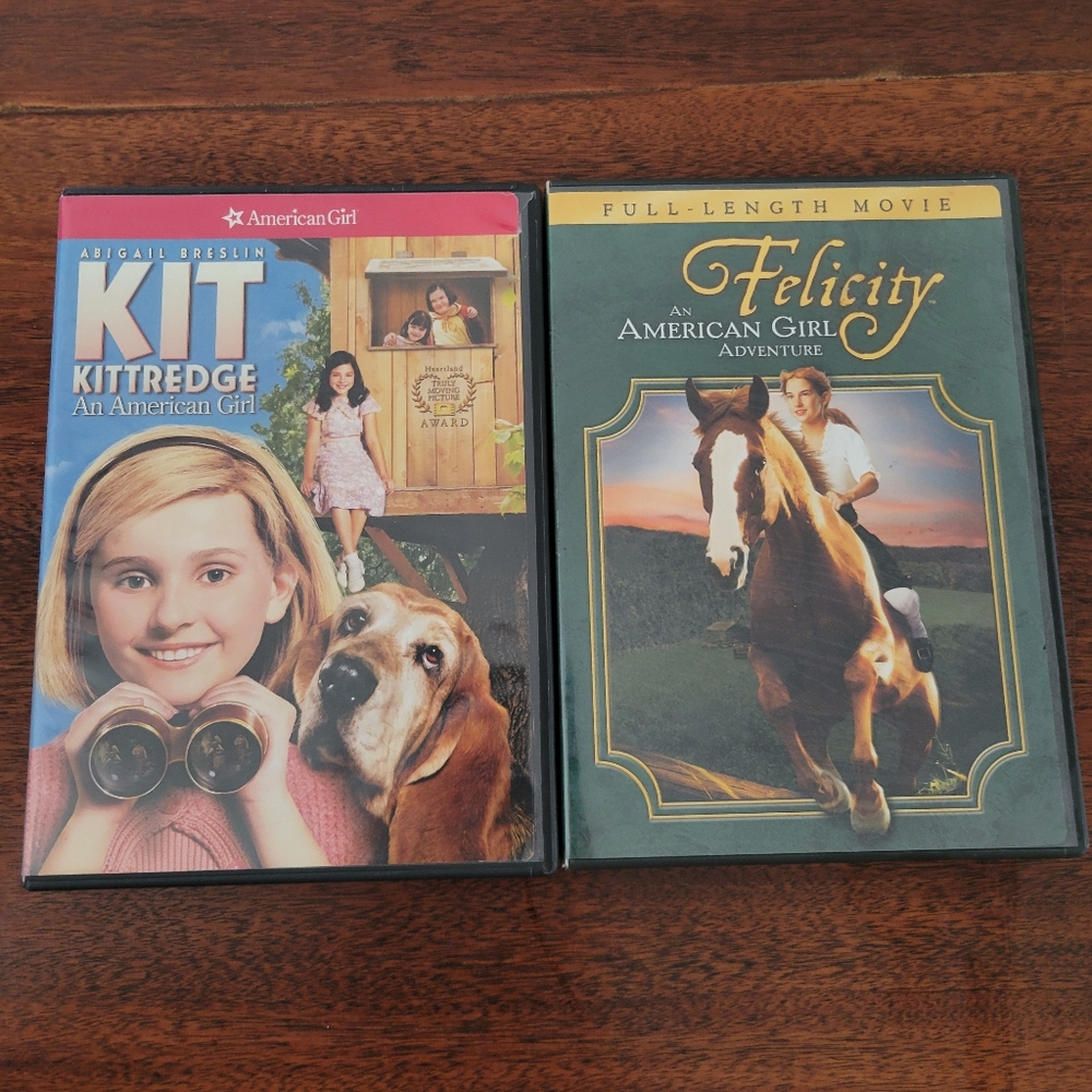 Lot of 2 American Girl DVDs Kit Kittredge And Felicity